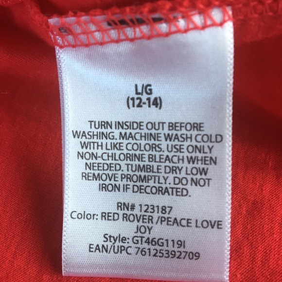 NWT HOLIDAY TIME LG COTTON RED SILVER & GOLD SHORT SLEEVED TEE WITH SPARKLE - Picture 8 of 11